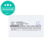 Baterija za Cipherlab 8300-L, Metrologic MK5502, 750mAh, Li-Ion, 3.7V, BA-80S700, HQ