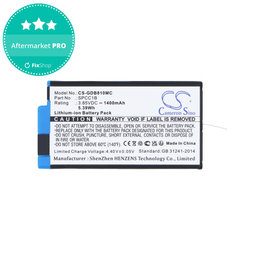 Baterija za GoPro Max, Max 360, Acbat-001, 1400mAh, Li-Ion, 3.85V, SPCC1B, HQ