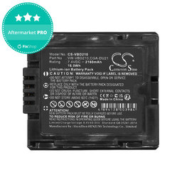 Baterija za Panasonic NV, PV, VDR, Hitachi DZ, 2160mAh, Li-Ion, 7.4V, BZ-BP14S, HQ