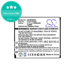 Baterija za Panasonic Lumix DMC, 1050mAh, Li-Ion, 3.7V, DMW-BCE10, HQ