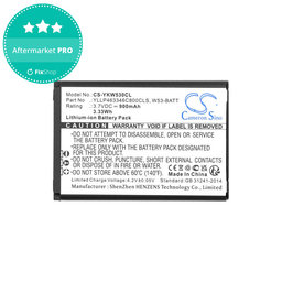 Baterija za Yealink W53, W53h, W78h, 900mAh, Li-Ion, 3.7V, W53-BATT, HQ