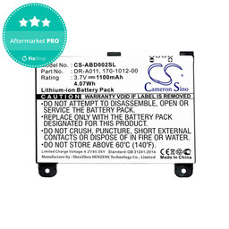Baterija za Amazon Kindle 2, 1100mAh, Li-Ion, 3.7V, DR-A011, HQ