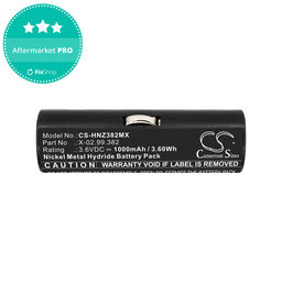 Baterija za Heine Ophthalmoscope Beta 200, 1000mAh, Ni-MH, 3.6V, X-02.99.382, HQ