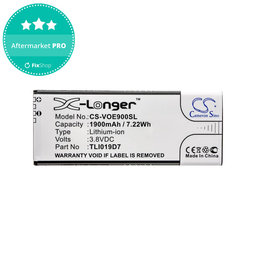 Baterija za Alcatel 1 Dual Sim, TCL 5033, Vodafone VFD, Telstra, 1900mAh, Li-Ion, 3.8V, TLI019D7, HQ