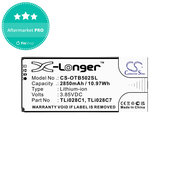 Baterija za Alcatel 1b 2020, Alcatel Ot-5002a, 2850mAh, Li-Ion, 3.85V, TLI028C1, HQ