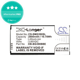 Baterija za Samsung Galaxy Xcover 4, 4S, 2800mAh, Li-Ion, 3.85V, EB-BG390BBE, HQ