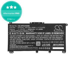 Baterija za HP Pavilion 14, 15, 17, 3550mAh, Li-Pol, 11.55V, HT03XL, HQ