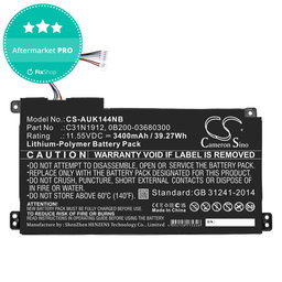 Baterija za Asus Vivobook 14, E510, 3400mAh, Li-Pol, 11.55V, C31N1912, HQ