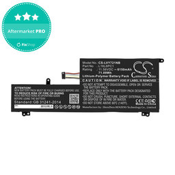 Baterija za Lenovo Yoga 720-15, 6150mAh, Li-Pol, 11.56V, L16L6PC1, HQ