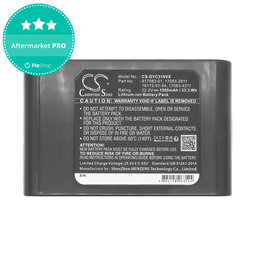 Baterija za Dyson DC31, DC34, DC35, DC44, 1500mAh, Li-Ion, 22.2V, 17083-2811, HQ