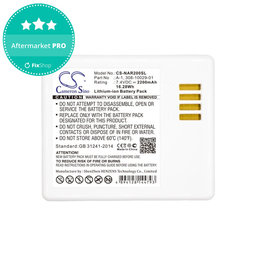 Baterija za Arlo Pro, Arlo Pro 2, Netgear, 2200mAh, Li-Ion, 7.4V, A-1, HQ