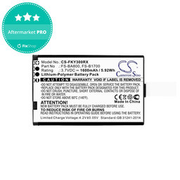 Baterija za Flysky FA605, FS-GT2B, FS-I10, 1600mAh, Li-Pol, 3.7V, FS-BA800, HQ