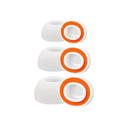 Zamjenski silikonski nastavci za uši za AirPods Pro 3, Memory Foam, set (L, M, S), bijela