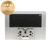 Gornji okvir tipkovnice za MacBook Pro 16" A2780 (2023), s US tipkovnicom i baterijom, Silver, 661-32190, Genuine Apple