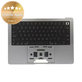 Gornji okvir tipkovnice za MacBook Pro 14", A2442 (2021), A2779 (2023), s US tipkovnicom i baterijom, Space Gray, 661-32210, Genuine Apple