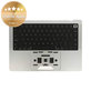 Gornji okvir tipkovnice za MacBook Pro 14", A2442 (2021), A2779 (2023), s US tipkovnicom i baterijom, Silver, 661-32211, Genuine Apple