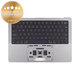 Gornji okvir tipkovnice za MacBook Pro 14", A2918 (2023), s US tipkovnicom i baterijom, Space Gray, 661-35708, Genuine Apple