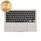 Gornji okvir tipkovnice za MacBook Air 13", A3113 (2024), s US tipkovnicom i baterijom, Starlight, 661-40229, Genuine Apple