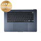 Gornji okvir tipkovnice za MacBook Air 15", A3114 (2024), s US tipkovnicom i baterijom, Midnight, 661-40269, Genuine Apple