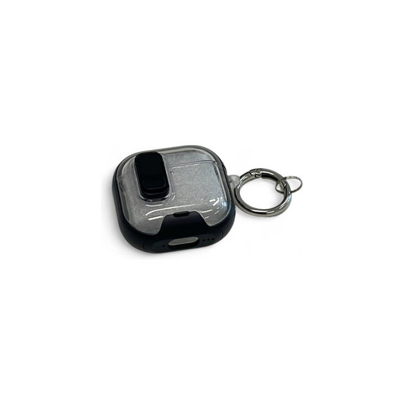 Silikonska maska s držačem za telefon i karabinerom za AirPods 4, crna