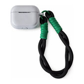 Silikonska maska za AirPods 1 i 2, Sivo s crnom uzicom