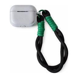 Silikonska maska za AirPods 1 i 2, Sivo s crnom uzicom