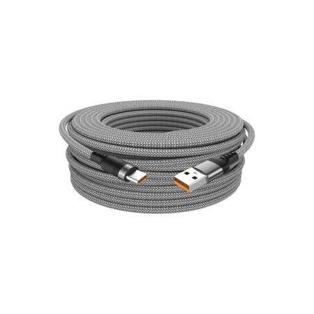 USB-C / USB-C kabel, 6A, 2m, sivi