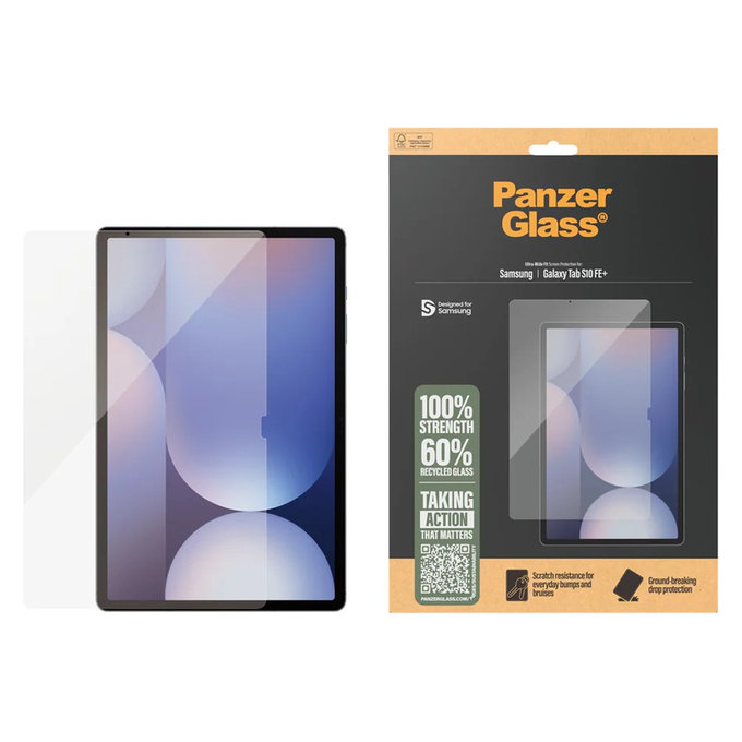 Kaljeno staklo UWF za Samsung Galaxy Tab S10 FE+, Prozirna, PanzerGlass