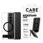 Maska Kickstand s crnim QI za Samsung Galaxy S26, Prozirna, PanzerGlass