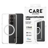 Maska Urban Explorer s bijelim QI za Samsung Galaxy S26, Prozirna, PanzerGlass