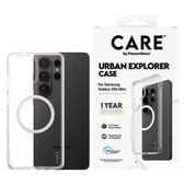 Maska Urban Explorer s bijelim QI za Samsung Galaxy S26 Ultra, Prozirna, PanzerGlass