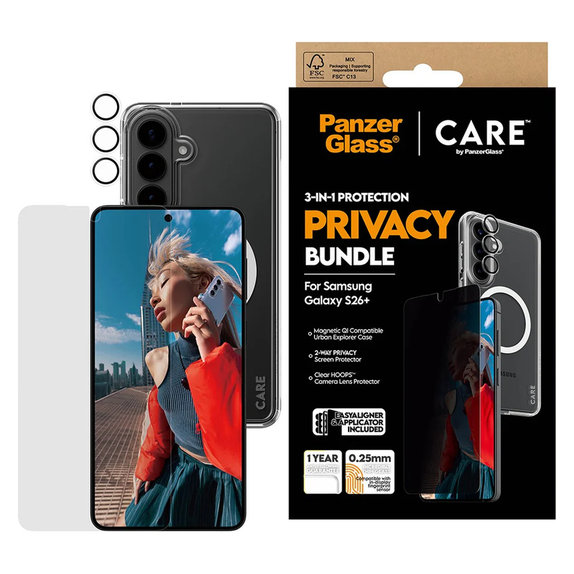 Bundle Privacy 3u1 za Samsung Galaxy S26+, PanzerGlass
