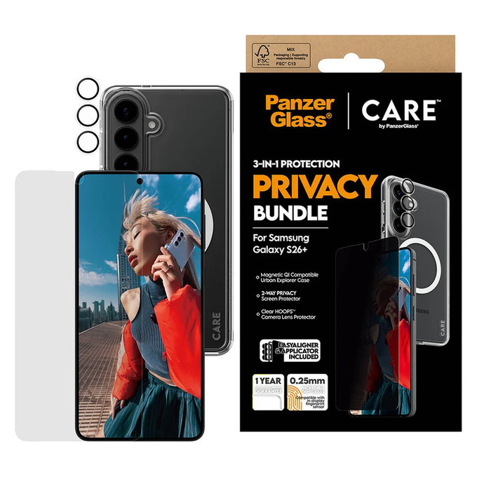 Bundle Privacy 3u1 za Samsung Galaxy S26+, PanzerGlass