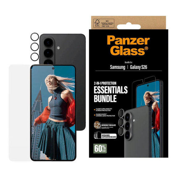 Bundle Essentials 2u1 za Samsung S26, PanzerGlass