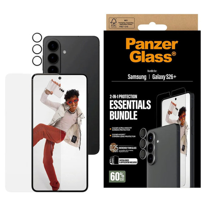 Bundle Essentials 2u1 za Samsung S26+, PanzerGlass