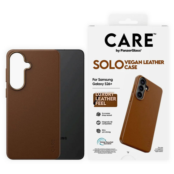Maska Solo za Samsung S26+, smeđa, CARE