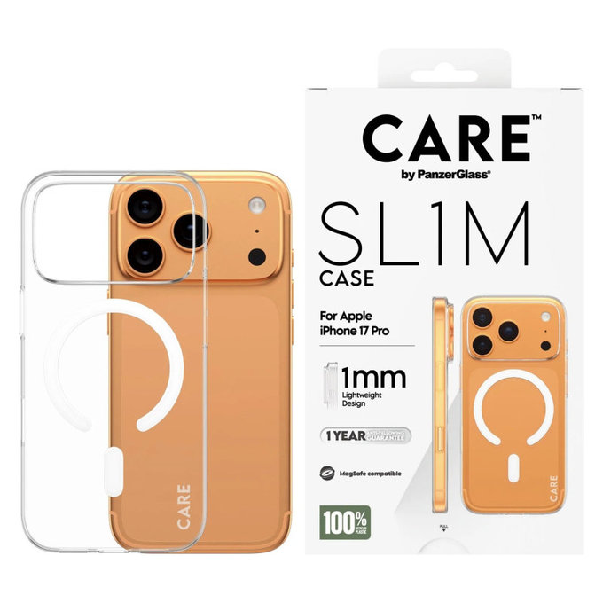 Maska SL1M za iPhone 17 Pro, transparent, CARE