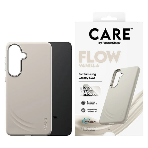Maska FLOW s QI za Samsung Galaxy S26+, Vanilla, PanzerGlass