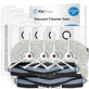 Set rezervnih dijelova za Ecovacs T20, T20 Max, T20 Pro (2x Glavna četka, 4x Filter, 4x Bočna četka – bijela, 8x Krpa za brisanje, 4x Vrećica za prašinu)