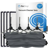 Set rezervnih dijelova za Xiaomi Dreame D9 Max Gen2, D10s, D10s Pro (2x Glavna četka, 4x Filter, 4x Bočna četka – crna)