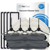 Set rezervnih dijelova za Xiaomi Dreame D9 Max Gen2, D10s, D10s Pro (2x Glavna četka, 4x Filter, 4x Bočna četka – crna, 4x Krpa za brisanje)