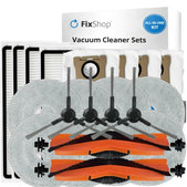 Set rezervnih dijelova za Xiaomi Mi Robot Vacuum S20+, S10+, X20+, X10+ (2x Glavna četka, 4x Filter, 4x Bočna četka – crna, 8x Krpa za brisanje, 4x Vrećica za prašinu)