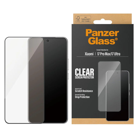 Kaljeno staklo UWF za Xiaomi 17 Ultra, Crna, PanzerGlass