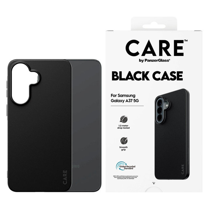Maska TPU za Samsung A37, crna, CARE