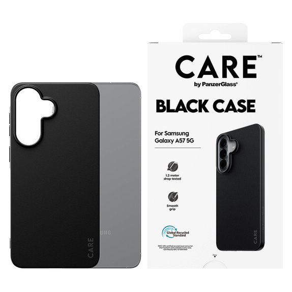Maska TPU za Samsung Galaxy A57, Crna, PanzerGlass