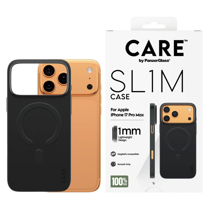 Maska SL1M za iPhone 17 Pro Max, crna, PanzerGlass