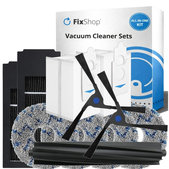 Set rezervnih dijelova za Ecovacs Deebot X2 Omni (1x Glavna četka, 2x Filter, 2x Bočna četka, 4x Krpa za brisanje, 2x Vrećica za prašinu)