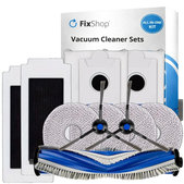 Set rezervnih dijelova za Ecovacs Omni T30 (1x Glavna četka, 2x Filter, 2x Bočna četka, 4x Krpa za brisanje, 2x Vrećica za prašinu)
