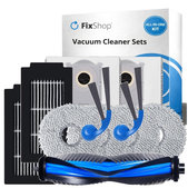 Set rezervnih dijelova za Ecovacs Deebot T30C Omni (1x Glavna četka, 2x Filter, 2x Bočna četka, 4x Krpa za brisanje, 2x Vrećica za prašinu)