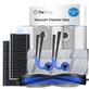 Set rezervnih dijelova za Ecovacs Deebot X11 Pro, X11 (1x Glavna četka, 2x Filter, 2x Bočna četka, 2x Krpa za brisanje, 2x Vrećica za prašinu)
